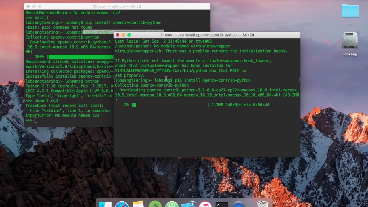 Download opencv python for mac